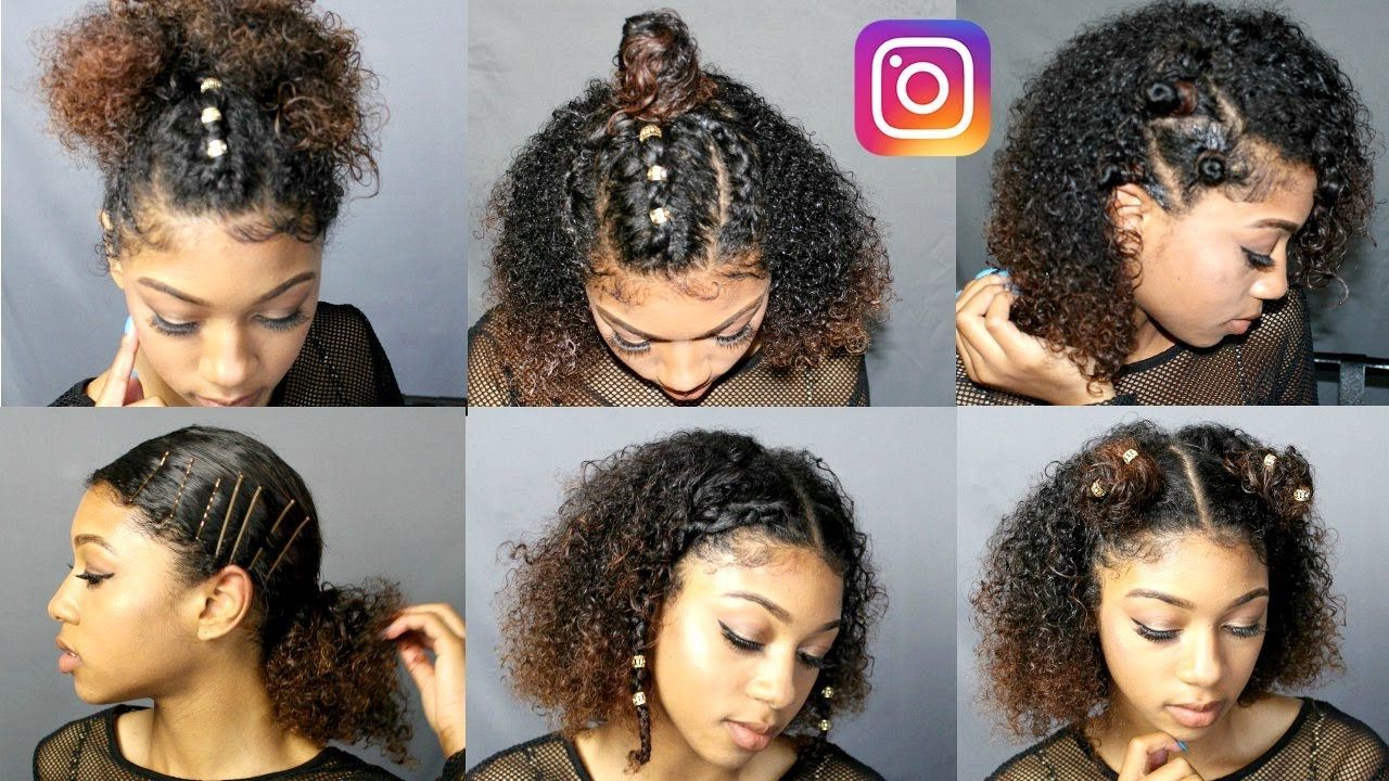 6 Instagram Trending Natural Curly Hairstyles( Using Accessories Inside Naturally Curly Hairstyles (View 3 of 20)