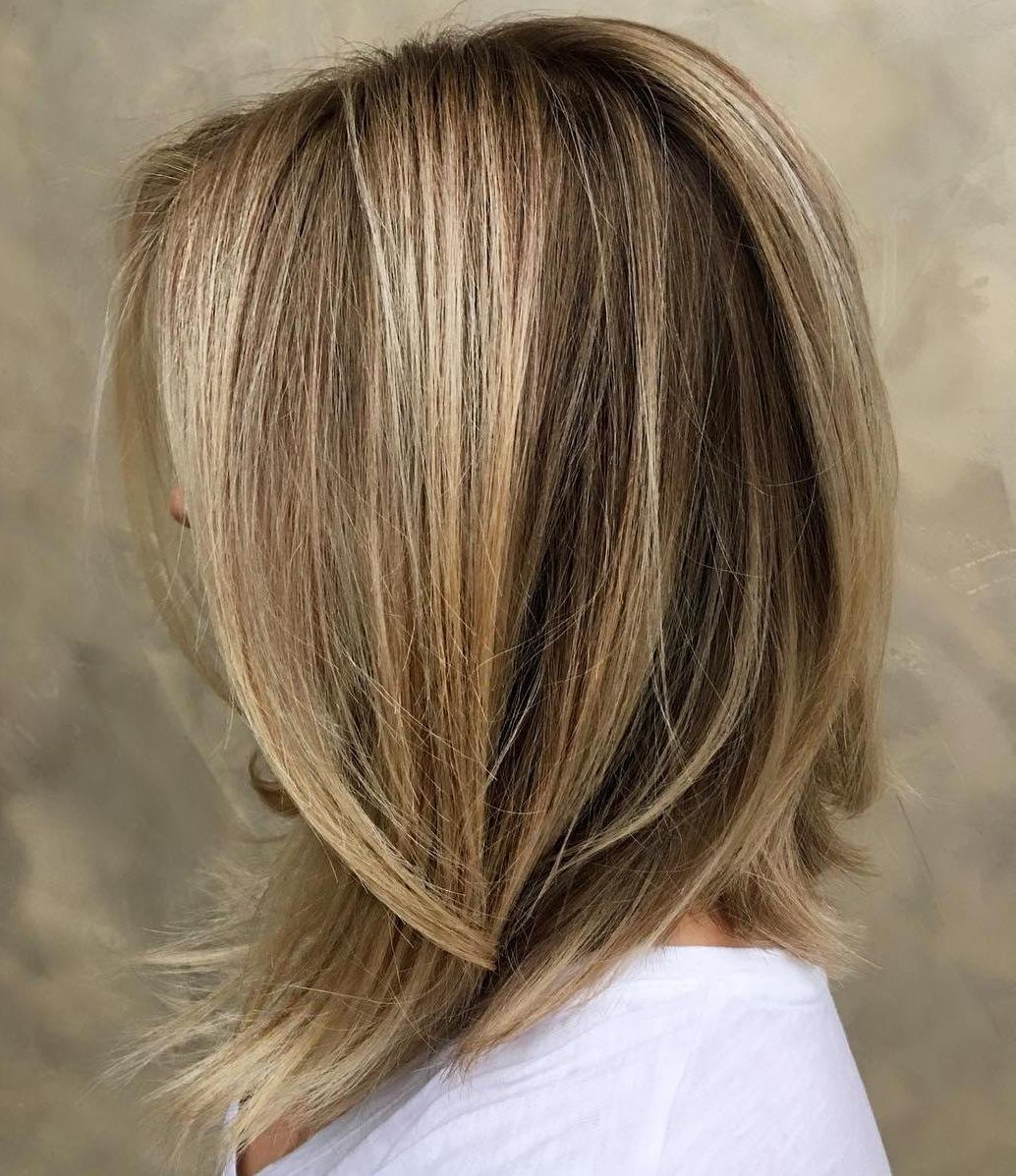 60 Inspiring Long Bob Hairstyles And Lob Haircuts 2018 With Regard To Stacked Copper Balayage Bob Hairstyles (View 11 of 20)