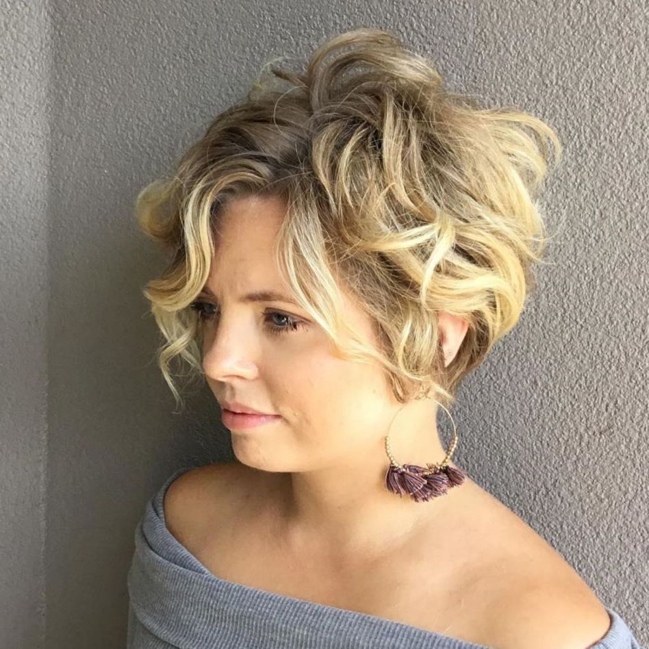 60 Short Shag Hairstyles That You Simply Can't Miss | Hair In Tousled Wavy Bronde Bob Hairstyles (View 3 of 20)