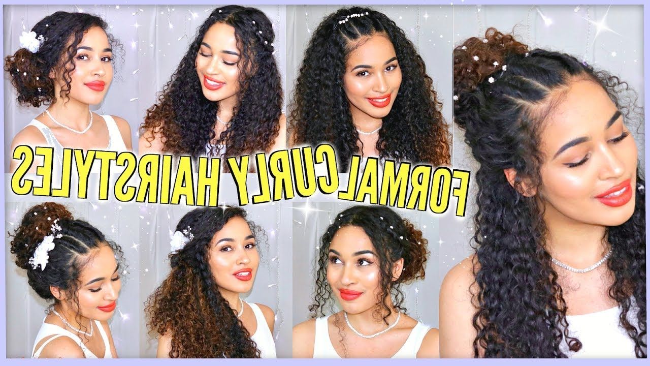 7 Best Curly Hairstyles For Prom, Graduation, Formals & Weddings Within Naturally Curly Hairstyles (View 1 of 20)