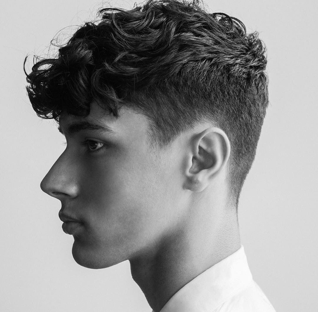 Best Curly Hairstyles For Men 2018 In Tapered Brown Pixie Hairstyles With Ginger Curls (View 17 of 20)