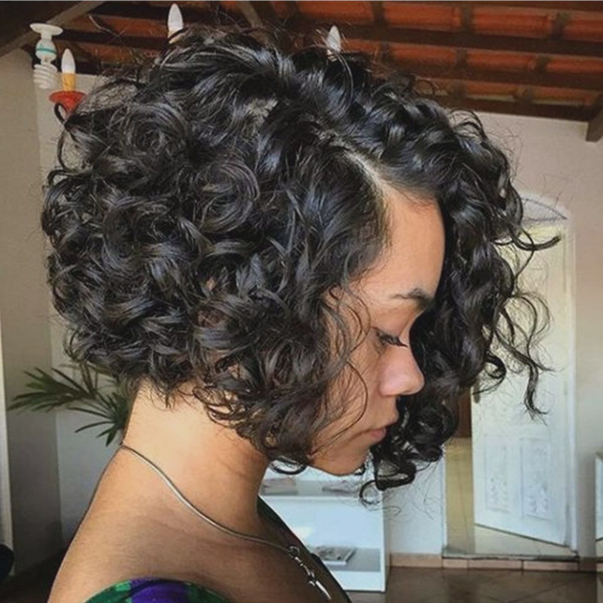 Black Hairstyles : Curly Bob Hairstyles For Black Women Curly Angled Intended For Curly Angled Bob Hairstyles (View 18 of 20)