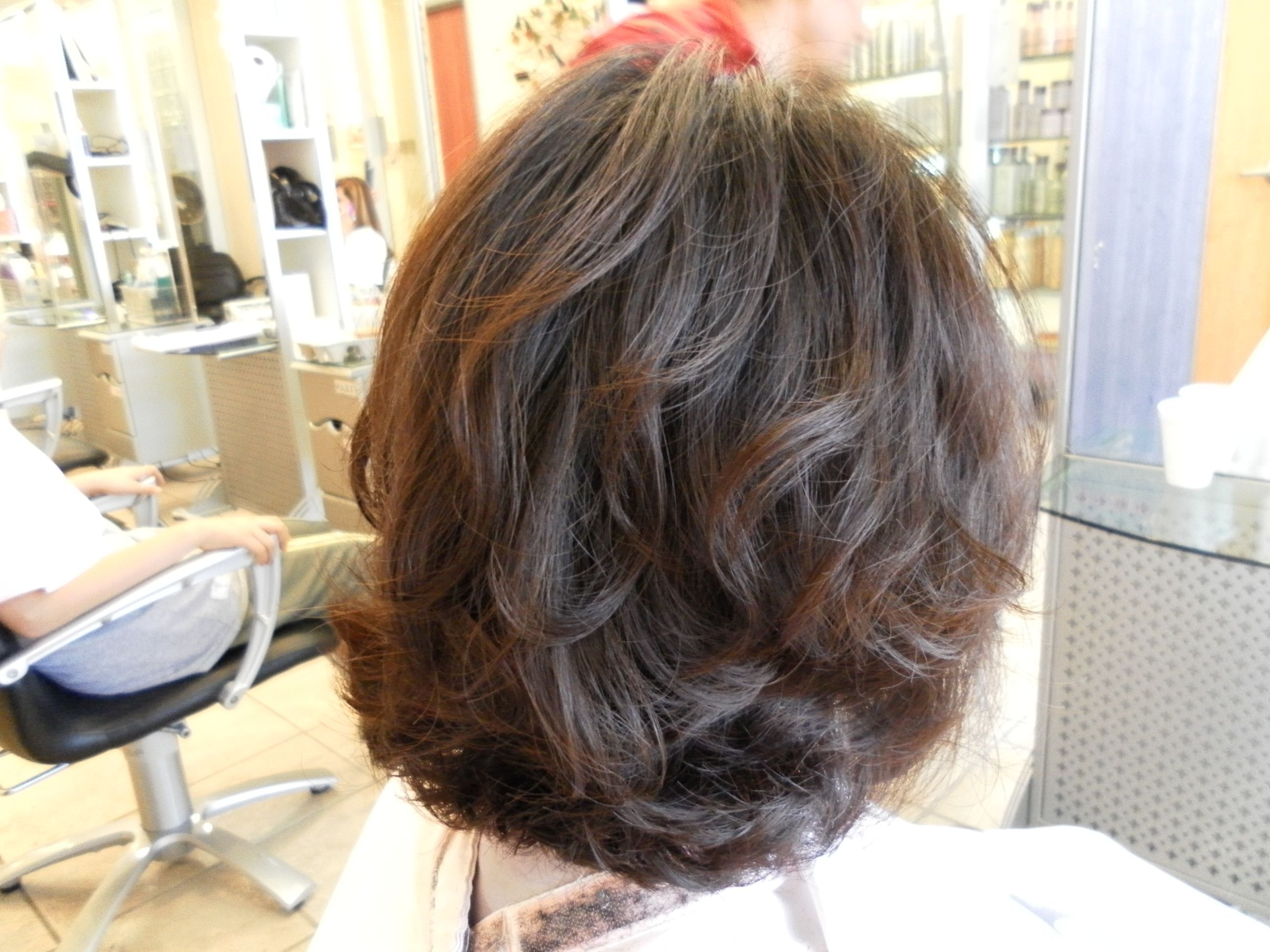 Body Wave Perm Before And After Pictures – Google Search Inside Loosely Waved Messy Brunette Bob Hairstyles (View 1 of 20)