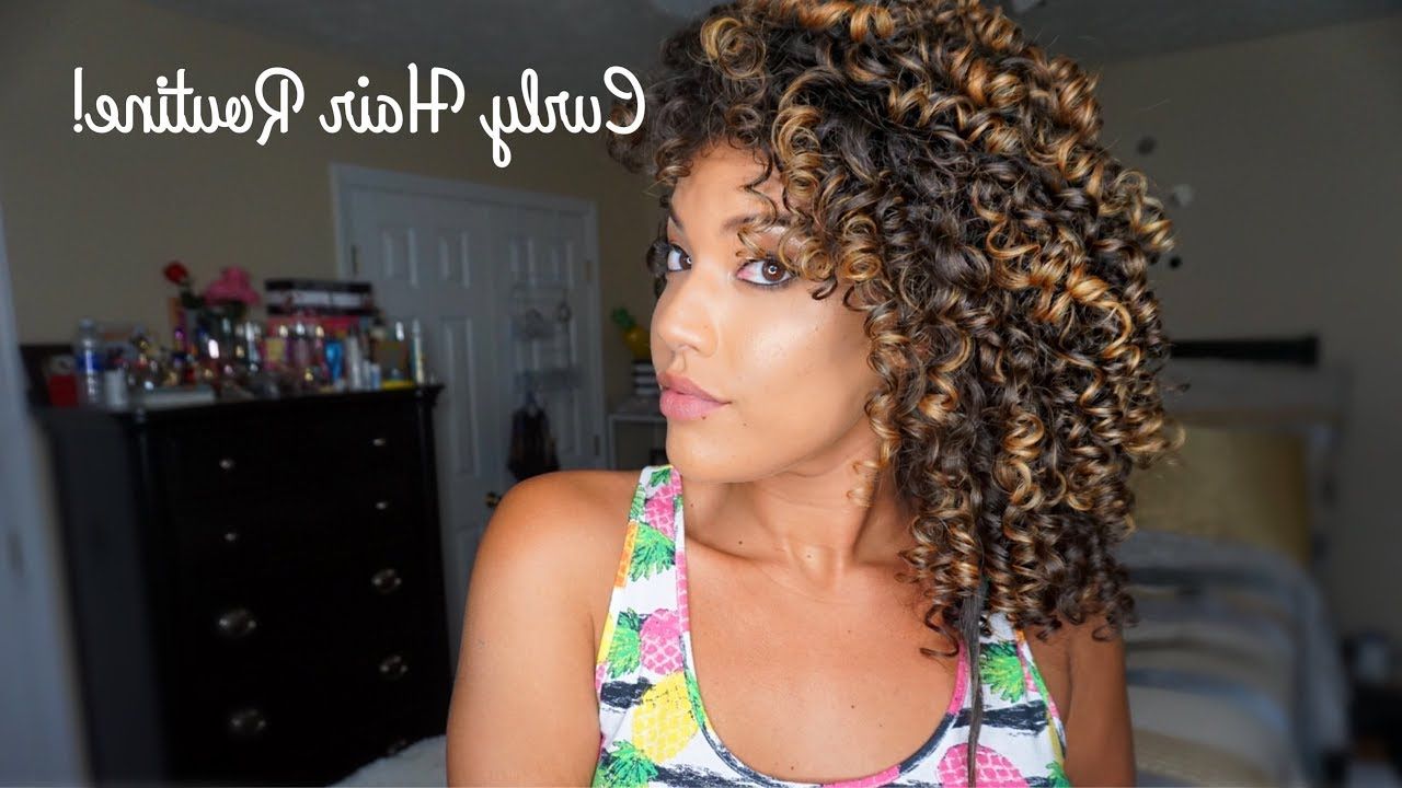 Curly Hair Care: Reduce Frizz & Get Extra Shine + Definition – Youtube In Curly Hairstyles With Shine (View 1 of 20)
