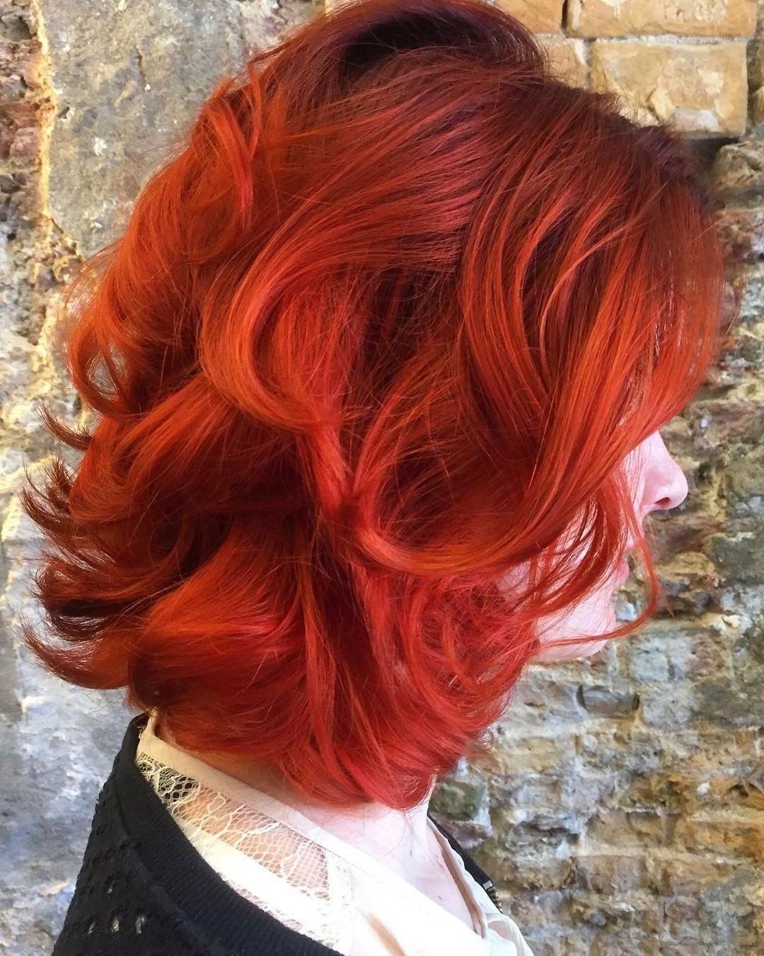 Directions Tangerine | Hair In 2018 | Pinterest | Hair, Hair Color Throughout Burgundy And Tangerine Piecey Bob Hairstyles (View 5 of 20)