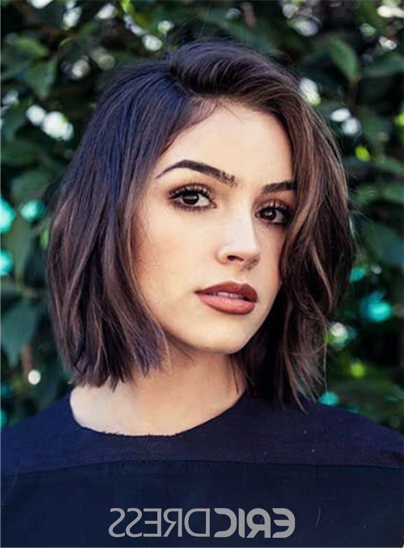 Ericdress Smooth Short Bob Hairstyle Straight Brown Synthetic Hair Inside Short Straight Bob Hairstyles (View 17 of 20)