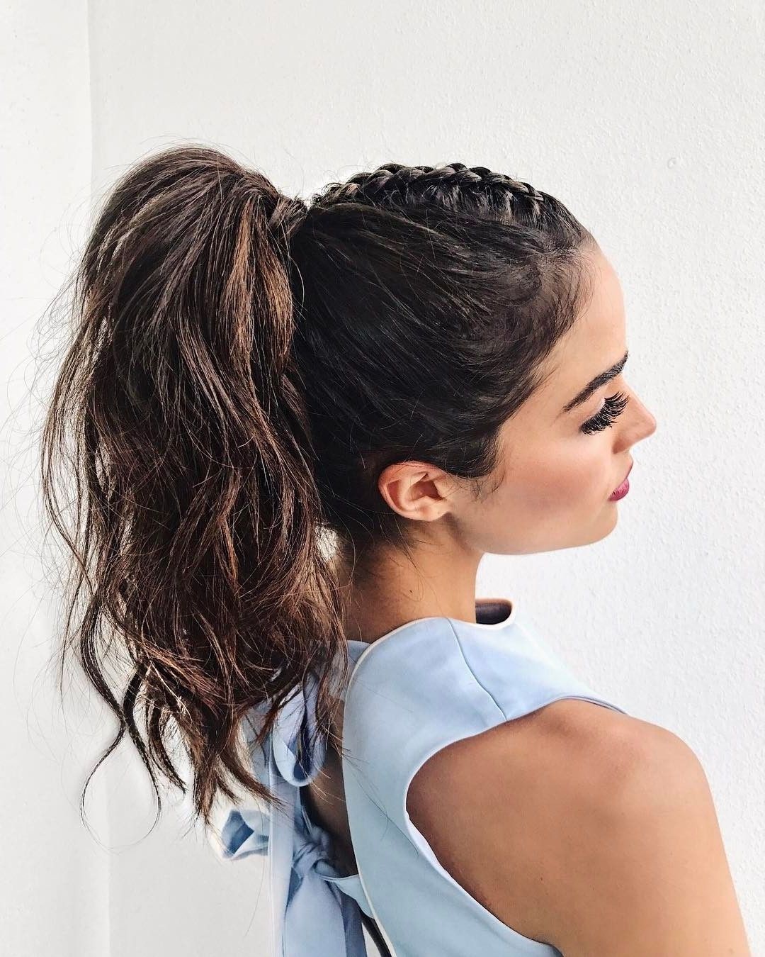 Favorite Straight Triple Threat Ponytail Hairstyles For Olivia Culpo (@oliviaculpo) On Instagram: “ My Favorite Mohawk Braid (View 10 of 20)