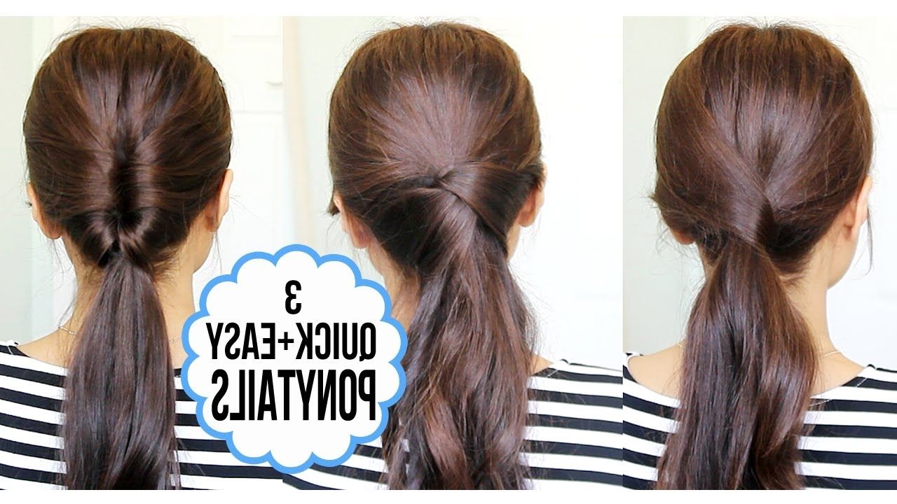 Hair Tutorial – Youtube Inside Widely Used Long Classic Ponytail Hairstyles (View 6 of 20)