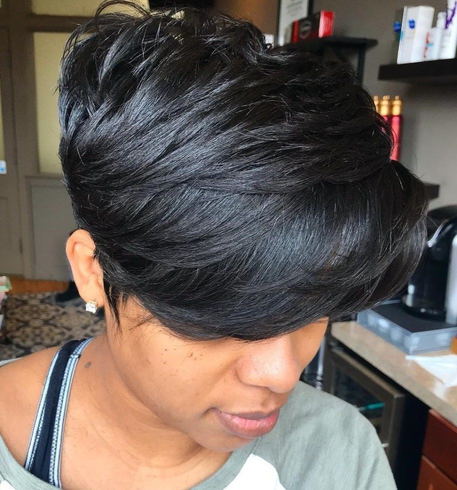 Layered Tapered Pixie For Thick Hair | Short Hair Love In 2018 With Layered Tapered Pixie Hairstyles For Thick Hair (View 1 of 20)