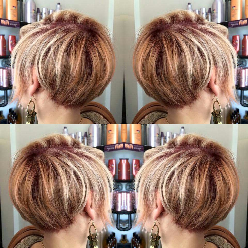 Love Color And Cut [ "love | <br/> Pixie | Hare | Pinterest | Hair Inside Two Tone Stacked Pixie Bob Haircuts (View 6 of 20)