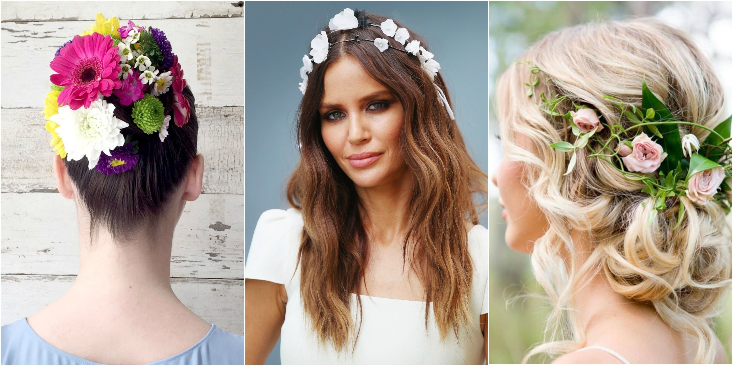 Most Recently Released Wavy Ponytails With Flower Within 12 Pretty Flower Crowns And Floral Hairstyles — Flower Hairstyles (View 10 of 20)