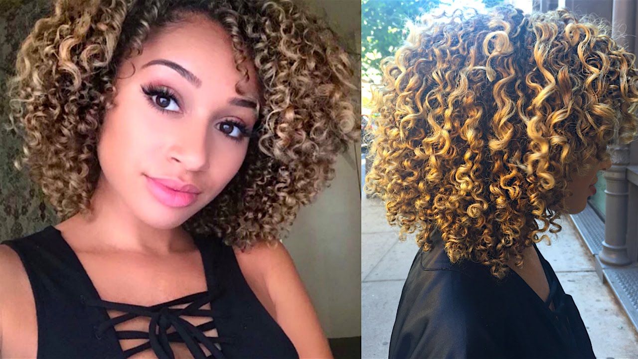 My Experience Going Blonde! Highlights On Curly Hair – Youtube Pertaining To Brown Curly Hairstyles With Highlights (View 5 of 20)