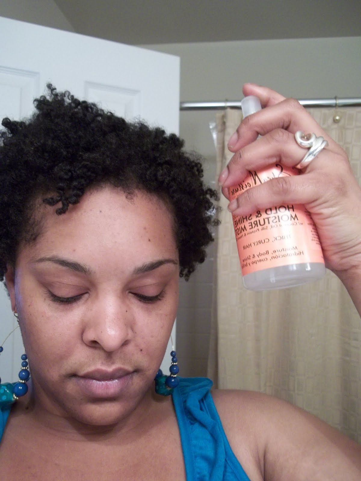 Product Review: Shea Moisture Organic Coconut & Hibiscus Hold Regarding Curly Hairstyles With Shine (View 17 of 20)