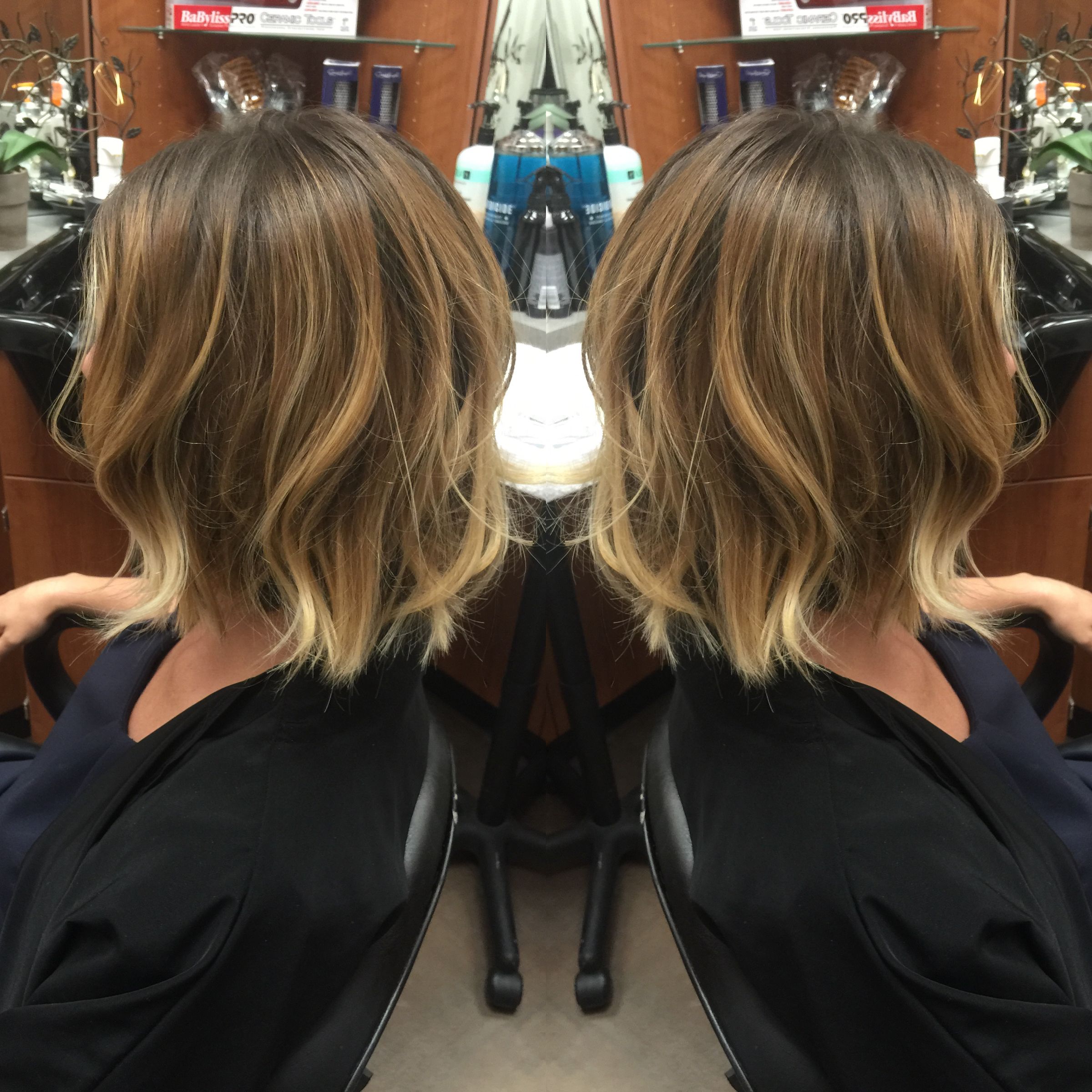 Redlands Hair Stylist Choppy Graduated Classic A Line Bob Natural Intended For Choppy Golden Blonde Balayage Bob Hairstyles (View 18 of 20)
