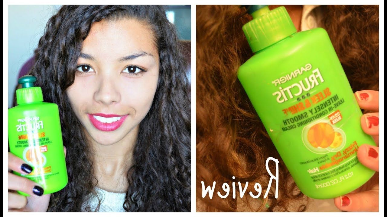 Review: Garnier Fructis Sleek And Shine Leave In Conditioner – Youtube Intended For Curly Hairstyles With Shine (View 6 of 20)