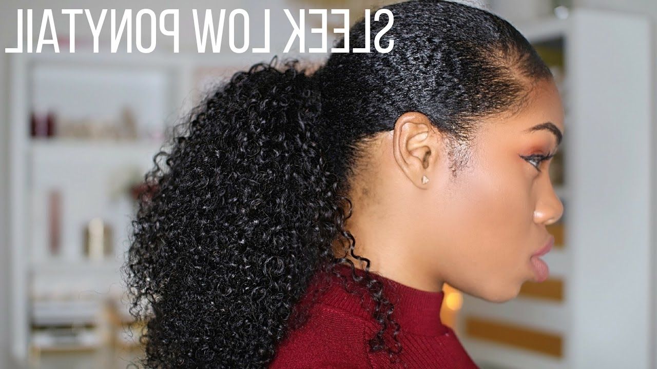 Sleek Low Curly Ponytail (View 15 of 20)