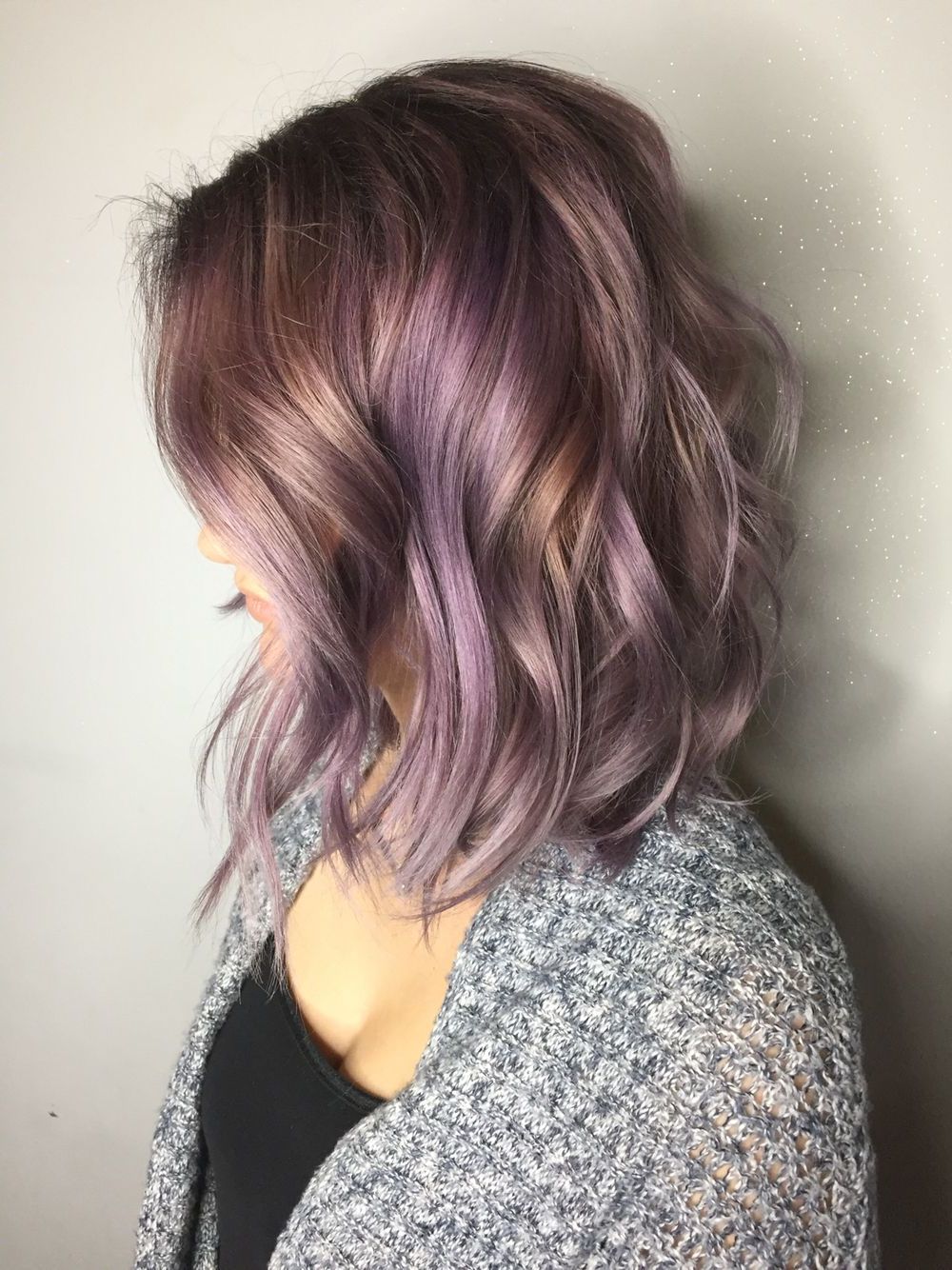 Smokey Lavender Hair Color | Magical Hair Colors In 2018 | Pinterest Pertaining To Lavender Haircuts With Side Part (View 10 of 20)