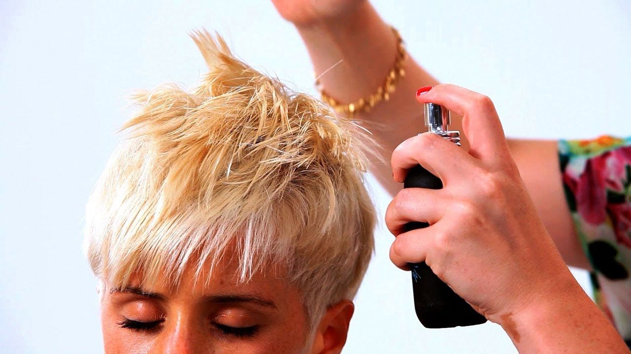 Styling A Pixie Haircut With Long Bangs | Short Hairstyles – Youtube Within Disheveled Blonde Pixie Haircuts With Elongated Bangs (View 15 of 20)
