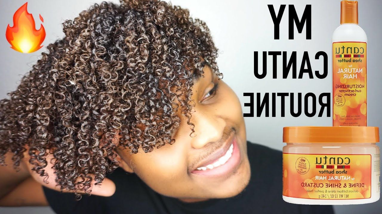 The Ultimate Cantu Curly Hair Routine | For Natural Hair – Youtube For Curly Hairstyles With Shine (View 11 of 20)