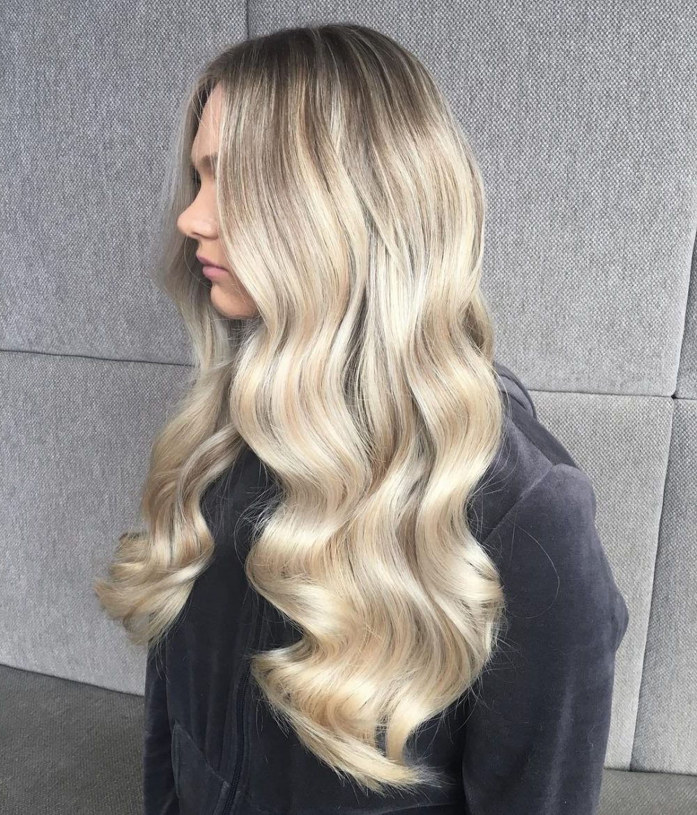 Top 30 Long Blonde Hair Ideas Of 2018 Pertaining To Sleek Blonde Bob Haircuts With Backcombed Crown (Gallery 19 of 20)