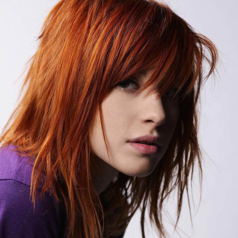25 Shiny Orange Hair Color Ideas – From Red To Burnt Orange For Burnt Orange Bob Hairstyles With Highlights (View 20 of 20)