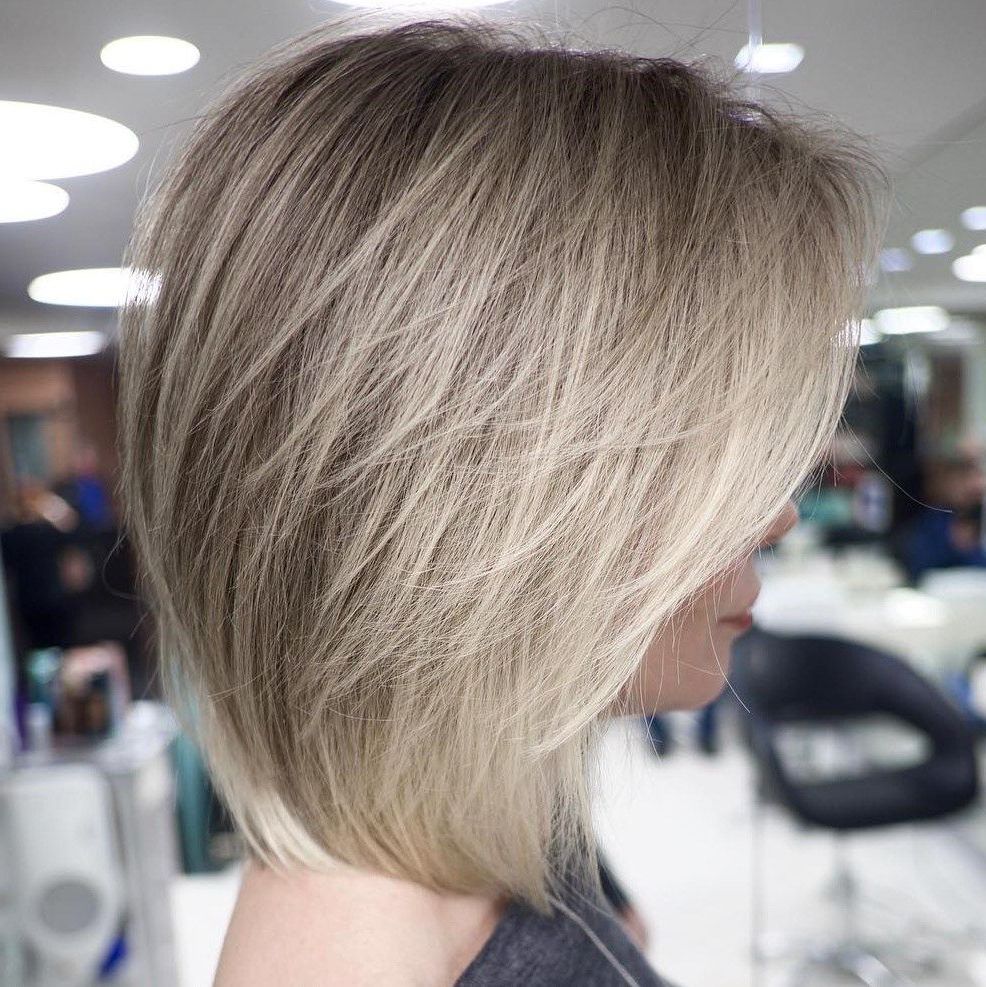 60 Layered Bob Styles: Modern Haircuts With Layers For Any Occasion For Wispy Silver Bob Hairstyles (View 12 of 20)