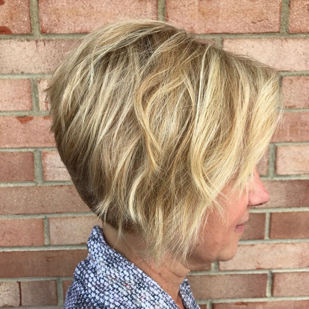 90 Classy And Simple Short Hairstyles For Women Over 50 | Hair With Honey Blonde Layered Bob Hairstyles With Short Back (View 1 of 20)