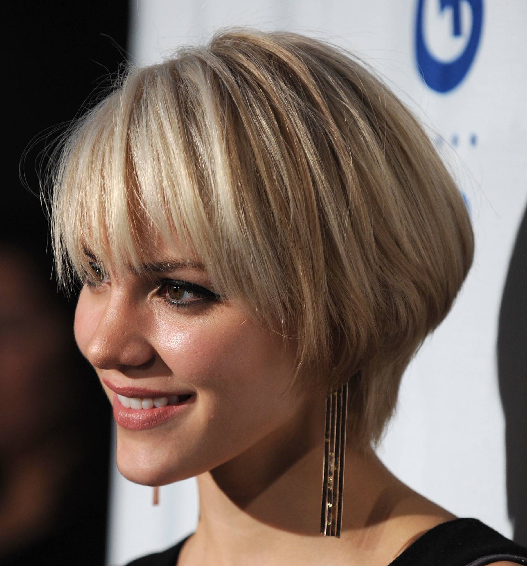 A Short Bob Haircut – Hairstyle For Women & Man Pertaining To Blonde Bob Hairstyles With Bangs (View 11 of 20)
