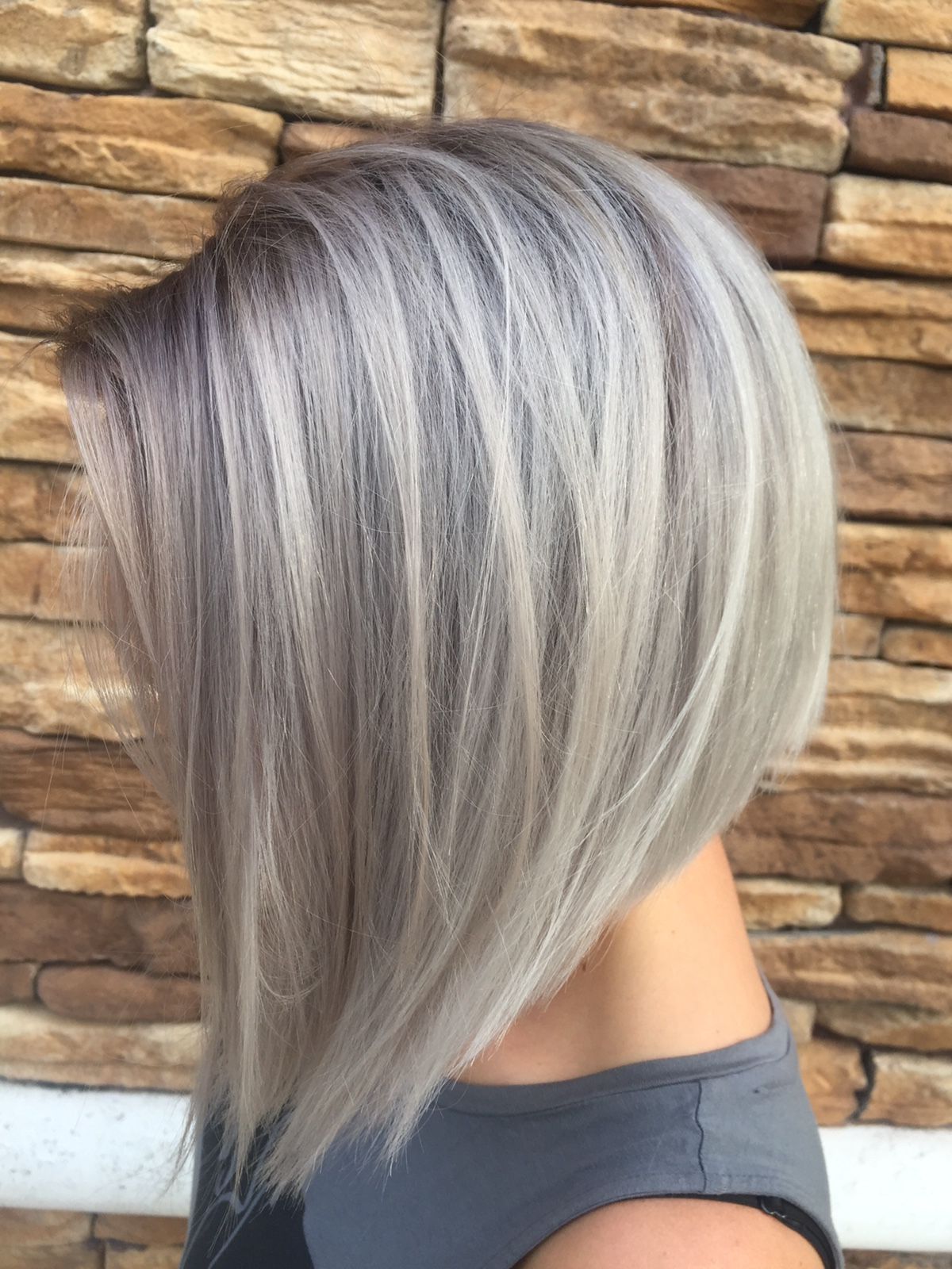 Gray Silver Hair Bob Short Hair … | Pinteres… Within Gray Bob Hairstyles With Delicate Layers (View 7 of 20)