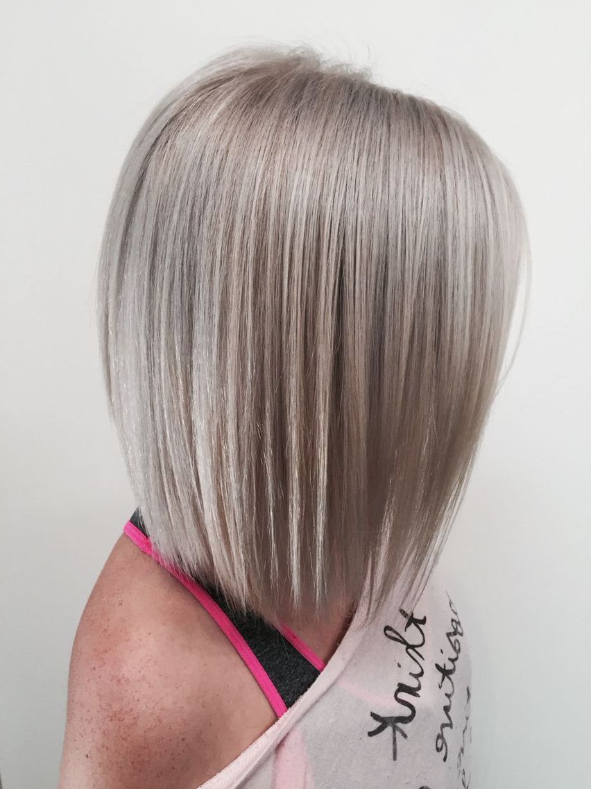 Silver Blonde Bob | Blonde Hairstyles Short In 2018 | Pinterest Throughout Wispy Silver Bob Hairstyles (View 1 of 20)