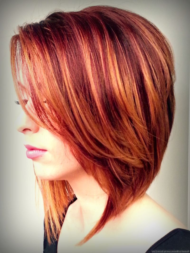 Want To Look Lovely And Enchanting With Small Alterations Inside Burnt Orange Bob Hairstyles With Highlights (View 11 of 20)