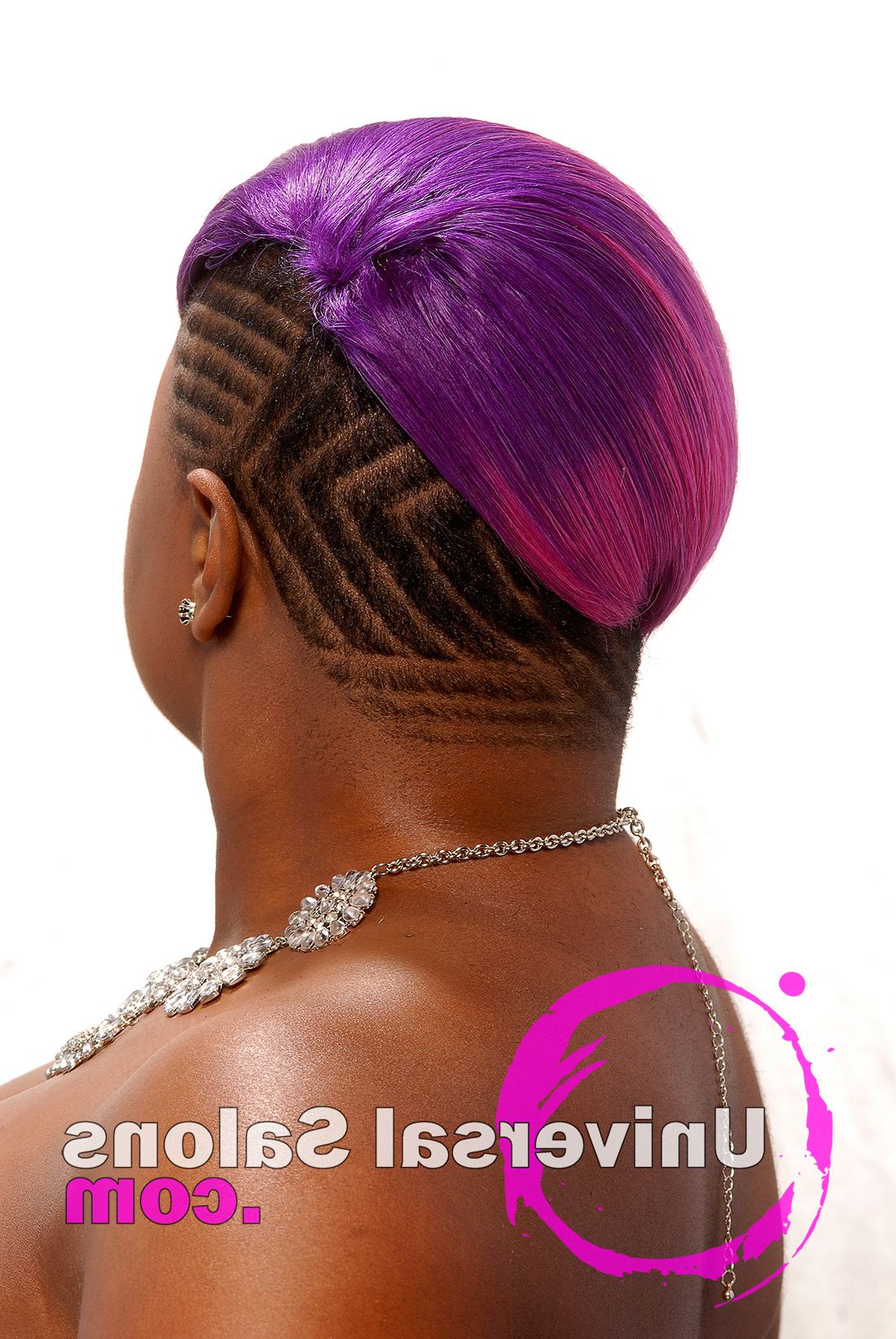 10 Awesome Hair Color Techniques For Black Women Intended For Best And Newest Purple Rain Lady Mohawk Hairstyles (View 17 of 20)