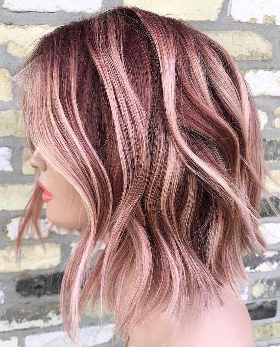 10 Creative Hair Color Ideas For Medium Length Hair, Medium Haircut 2019 With Preferred Pink Medium Hairstyles (View 6 of 20)