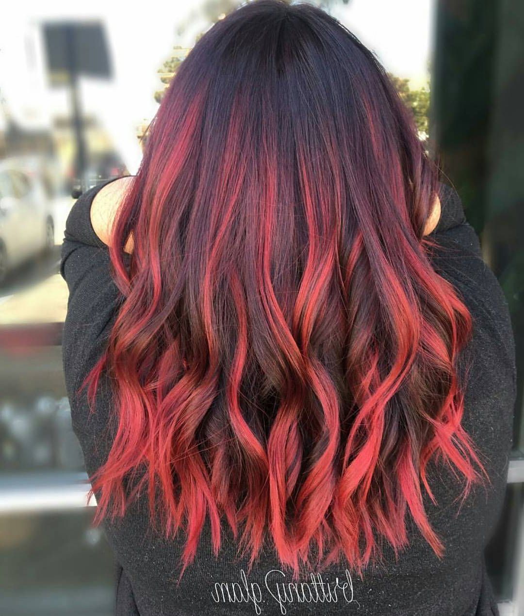 10 Medium Length Hairstyles For Thick Hair In Super Sexy Colors Inside 2018 Medium Hairstyles With Red Hair (View 4 of 20)