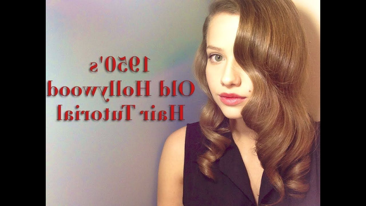 1950s/old Hollywood Inspired Hairstyle – Youtube Within Preferred 1950s Medium Hairstyles (View 18 of 20)