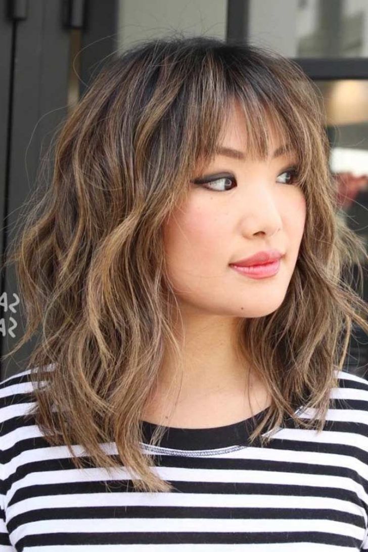 2017 Medium Hairstyles With Side Fringe With Regard To Layered Hairstyles For Medium Length Hair With Side Fringe Archives (Gallery 20 of 20)