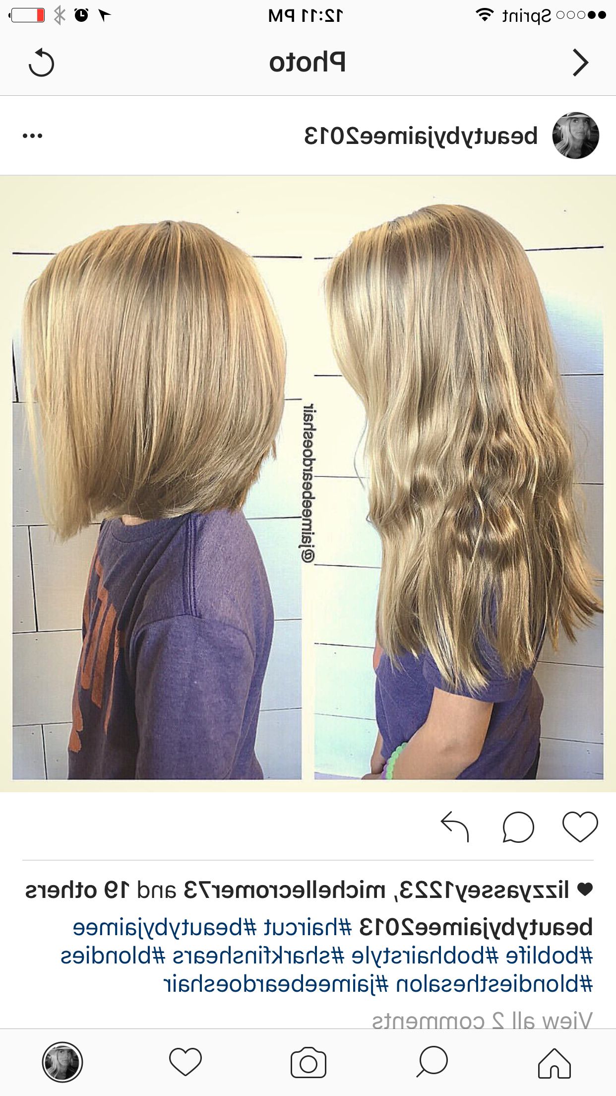 2018 Medium Haircuts With One Side Longer Than The Other For Little Girls Haircut From Long Locks To Shoulder Length Bob (View 11 of 20)