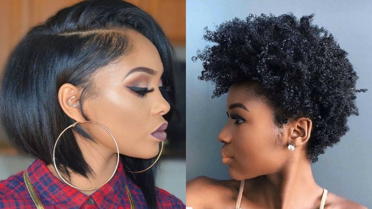 2018 Short Spring And Summer Hairstyles For Black Women – Youtube In Fashionable Medium Haircuts For African Women (View 7 of 20)