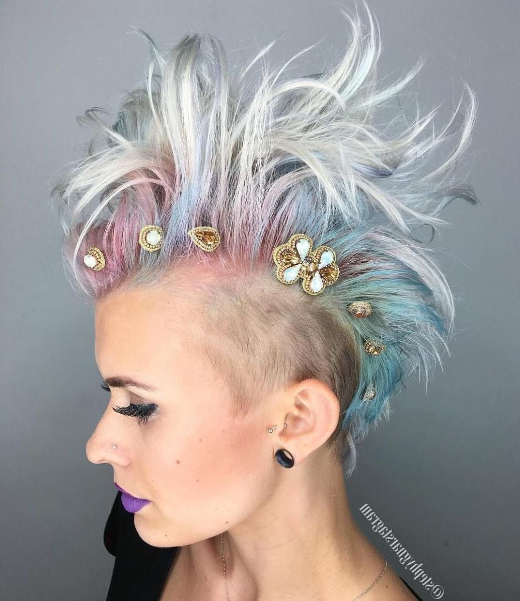 2018 Thrilling Fauxhawk Hairstyles For 50 Women's Undercut Hairstyles To Make A Real Statement In  (View 14 of 20)