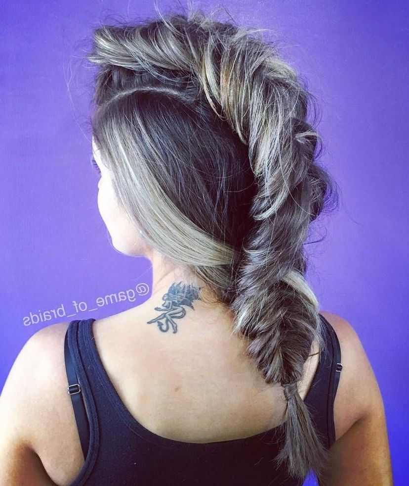 35 Fetching Hairstyles For Straight Hair To Sport This Season With Regard To Latest Messy Fishtail Faux Hawk Hairstyles (View 14 of 20)