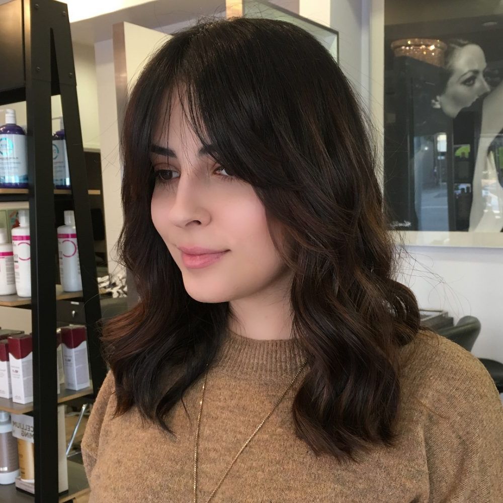 35 Flattering Long Hair With Bangs For Every Face Shape In 2019 For Most Up To Date Voluminous Wavy Layered Hairstyles With Bangs (View 12 of 20)