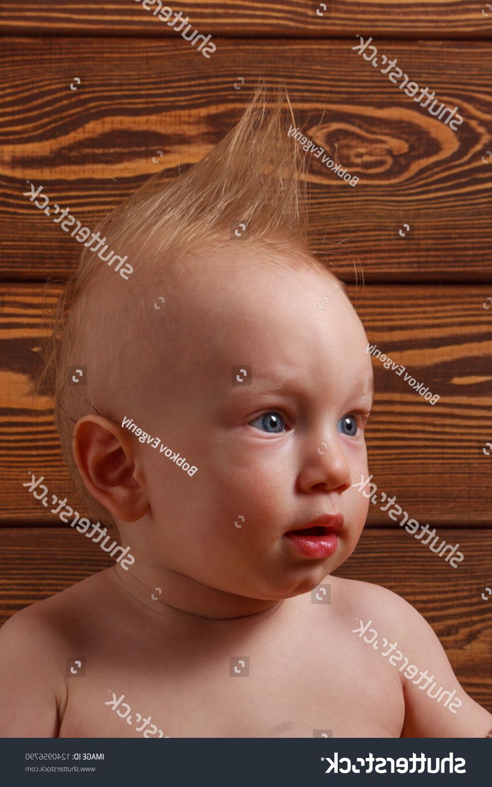 Baby Boy Mohawk Hairstyle On His Stock Photo (edit Now) 1240956790 Inside Most Recently Released Innocent And Sweet Mohawk Hairstyles (View 17 of 20)
