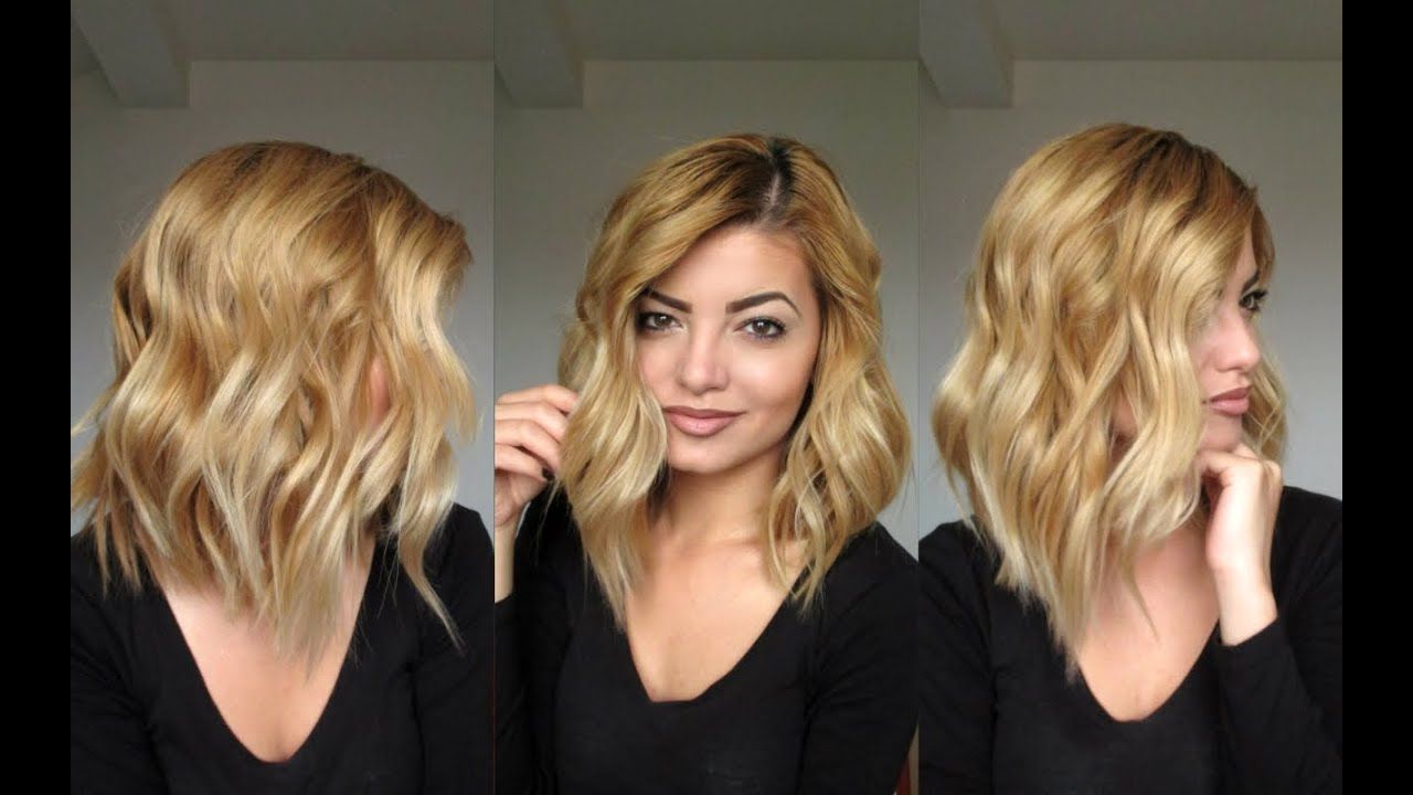 Beachy Waves Hair Tutorial – Youtube Pertaining To Most Recently Released Medium Hairstyles Beach Waves (View 2 of 20)