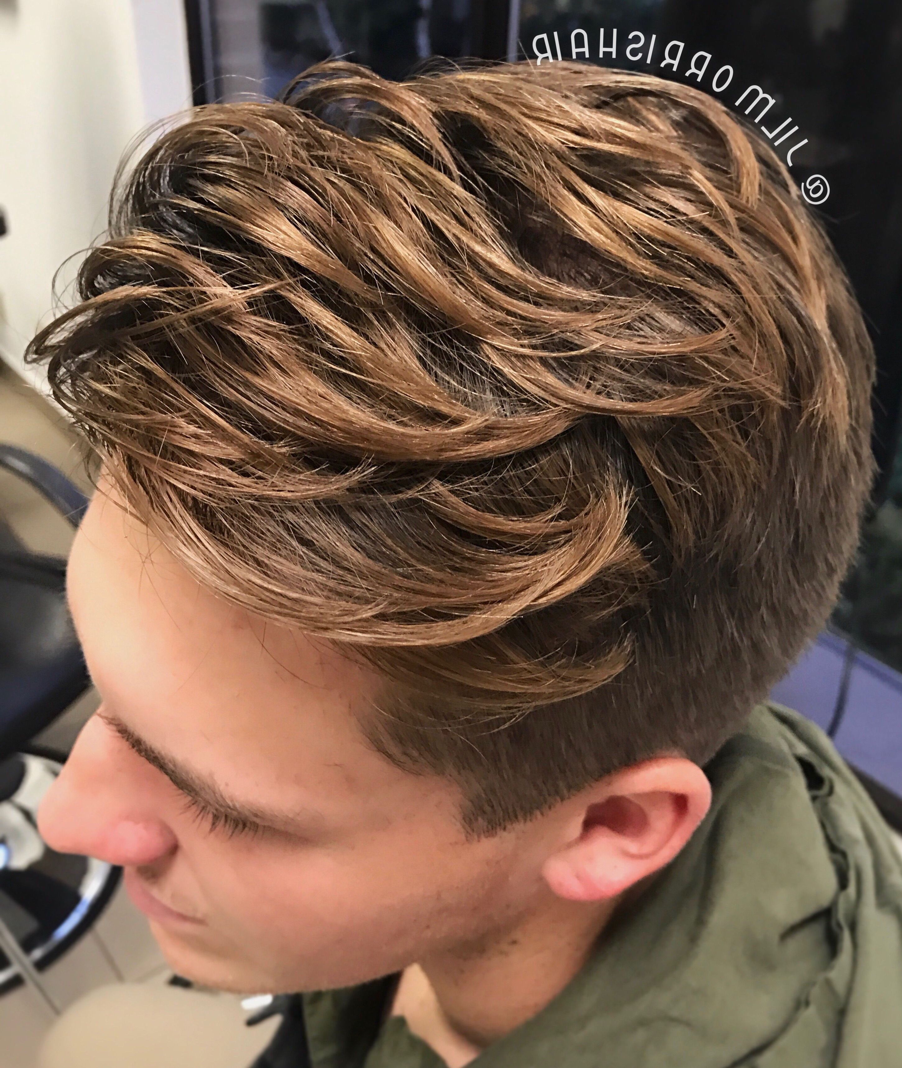 Beige Blonde Balayage Highlights For Men, Brolayage, Men's Hair Intended For Well Known Mohawk Haircuts With Blonde Highlights (View 15 of 20)