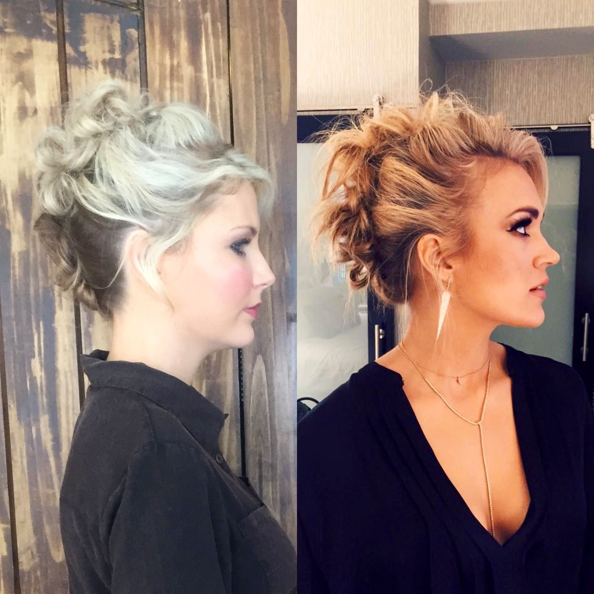 Carrie Underwood Inspired Faux Hawk Updo Tutorial – Whitney Evans Beauty For Favorite Unique Updo Faux Hawk Hairstyles (View 8 of 20)