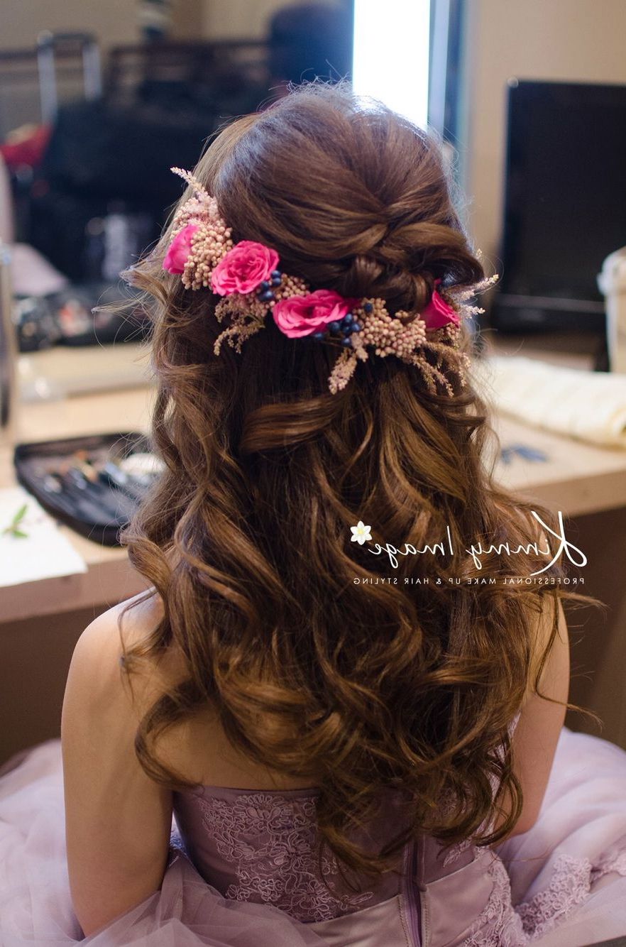 Dreamy Flowery Hairstyle (View 7 of 20)