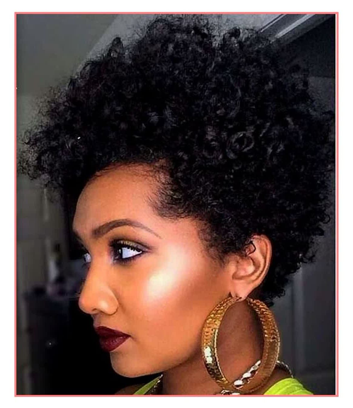 Famous Black Women Natural Medium Haircuts With Hair Cuts : Best Short Natural Curly Hairstyles For Black Women (View 1 of 20)