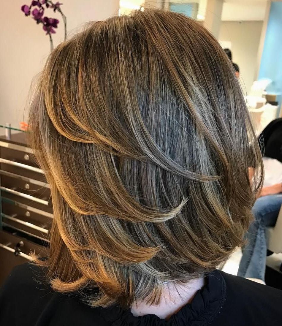 Fashionable Bob Haircuts With Symmetrical Swoopy Layers In 80 Sensational Medium Length Haircuts For Thick Hair (View 12 of 20)