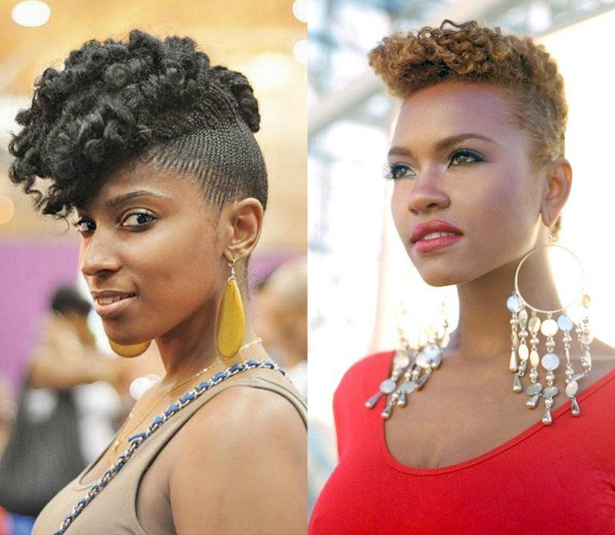 Fashionable Short Curly Mohawk Hairstyles Pertaining To Curly Mohawk Hairstyles For Black Women Whimsical Short Curly (View 6 of 20)