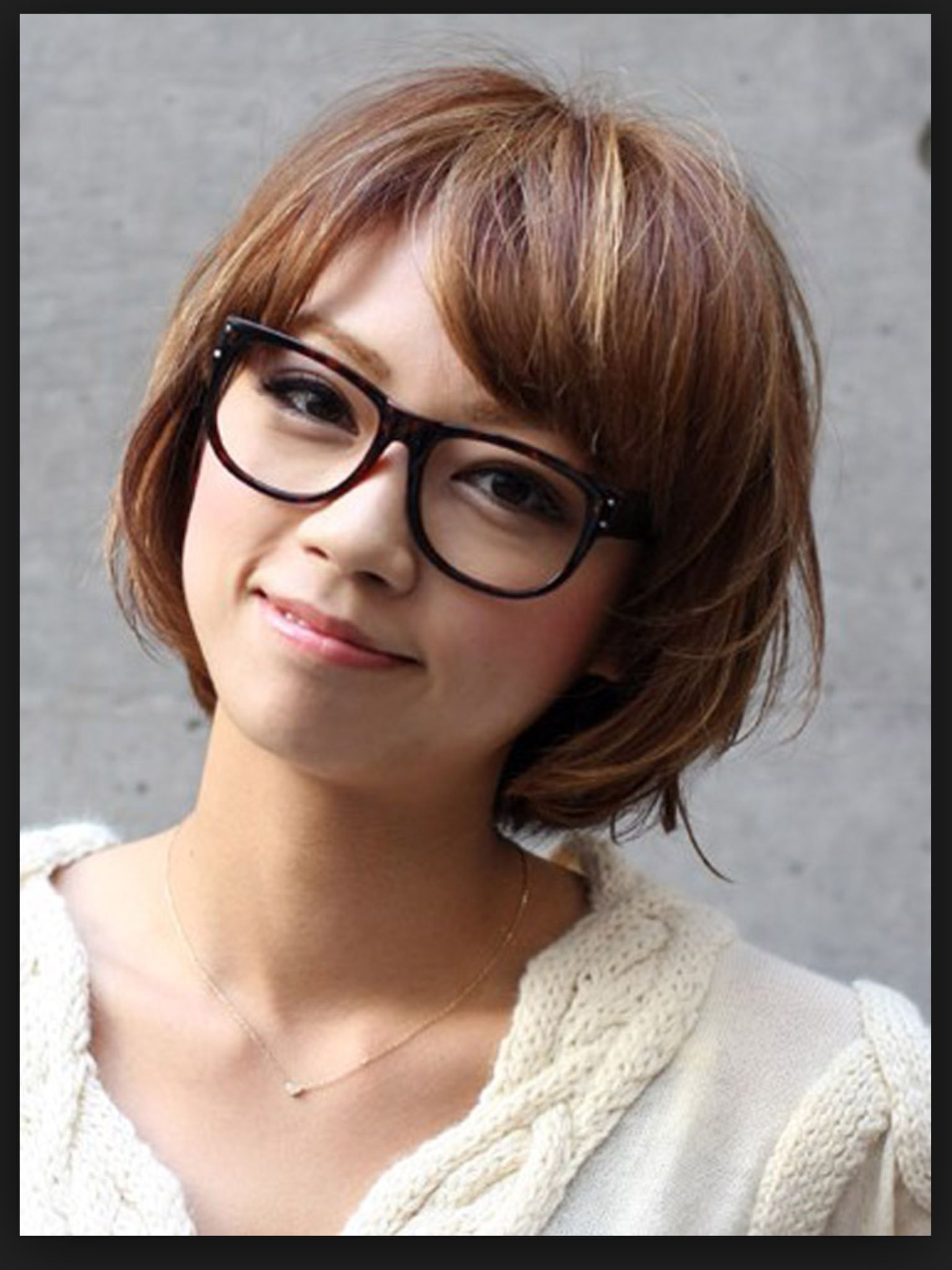 Favorite Medium Haircuts For Glasses Wearer Throughout Glasses With A Trendy Bob (View 6 of 20)
